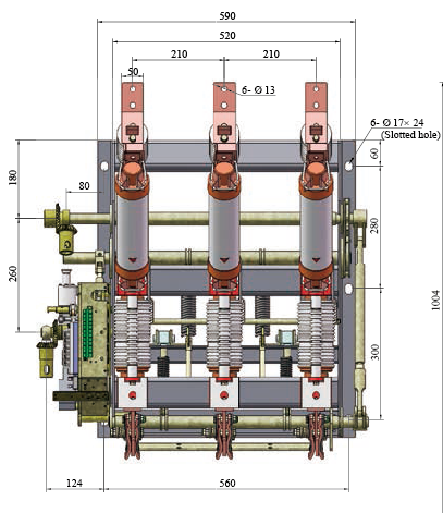 Yfzrn21-12D/T125-31.5 Vacuum Load Break Swith-with Fuse Combination Unit