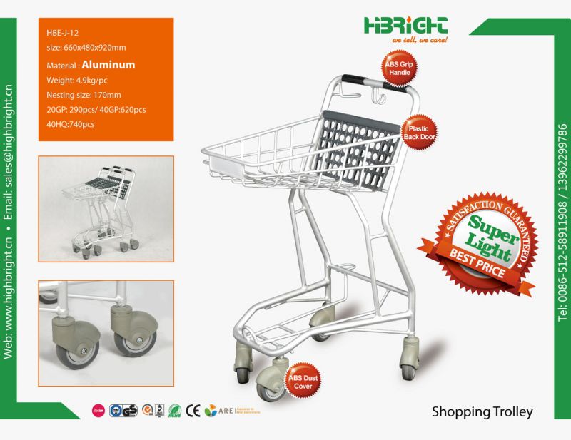 Aluminium Shopping Trolley for Convenience Stores and Supermarket