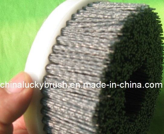 5 Inch Plastic Holder Nylon Abrasive Round Brush (YY-057)