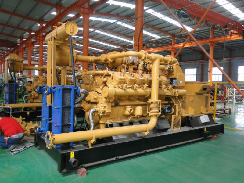 Green Power China Lvhuan 500kw Nature Gas Turbine Power Plant Generator Set with Water-Cooled and CHP Industrial Generators