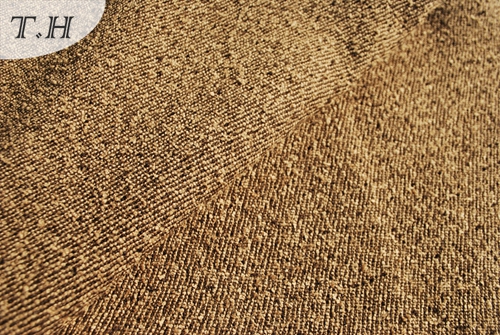 Brown 100% Polyester Chenille Plain Sofa cloth (FTH31011)