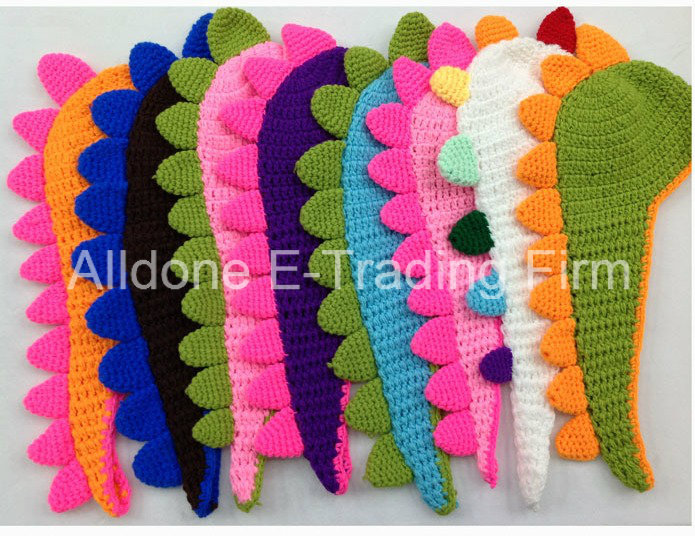 Lovely Dragon Hand Knit Crochet Baby Hat Newborn Photo Props