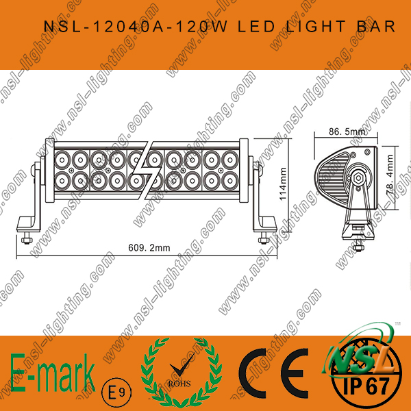 LED off Road Light Bar, 40PCS*3W LED Light Bar, Epsitar LED Light Bar off Road Driving