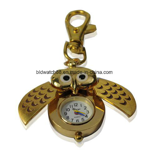 Antique Bronze Key Necklace Pendant Clock Watch for Kids