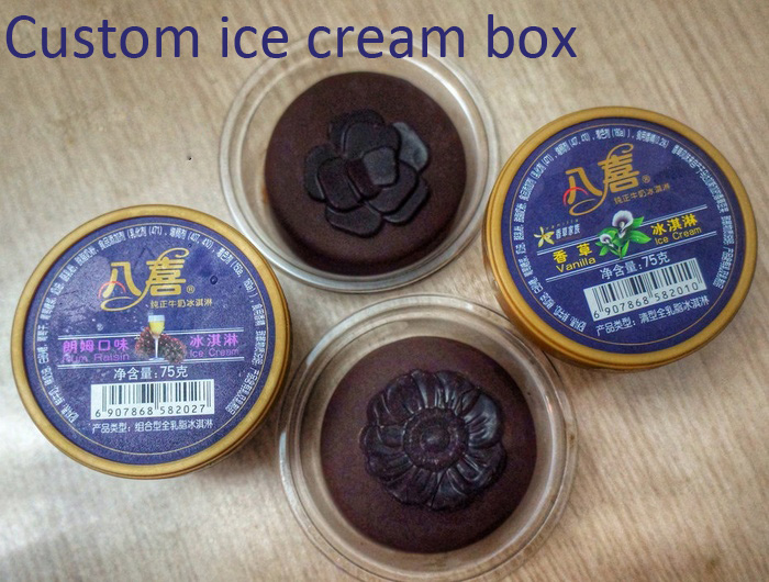 new design printing plastic PP chocolates ice cream box (PP cup)