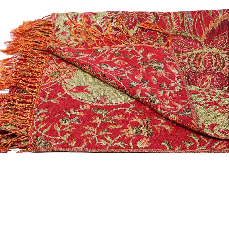 Fashion Turkey Ethnic Style Jacquard 100% Polyester Scarf