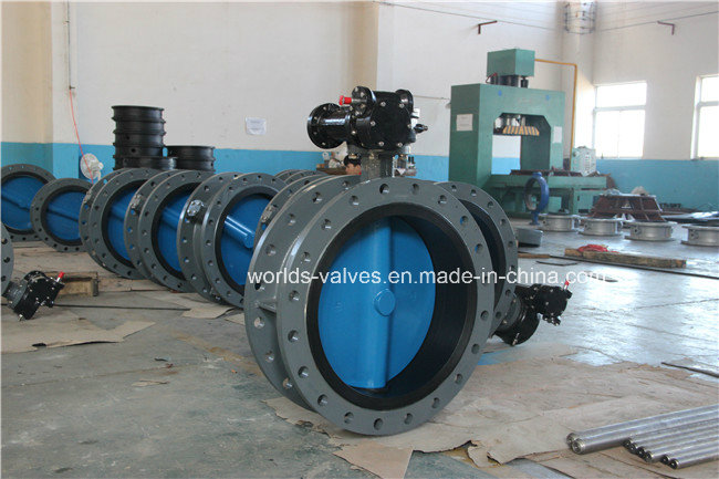 D41X Double Flange Butterfly Valve with Painting Disc