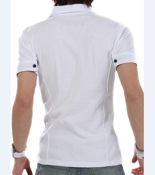 Men's White Embroidery Summer Hot Wholesale Custom Fashion Polo T-Shirt