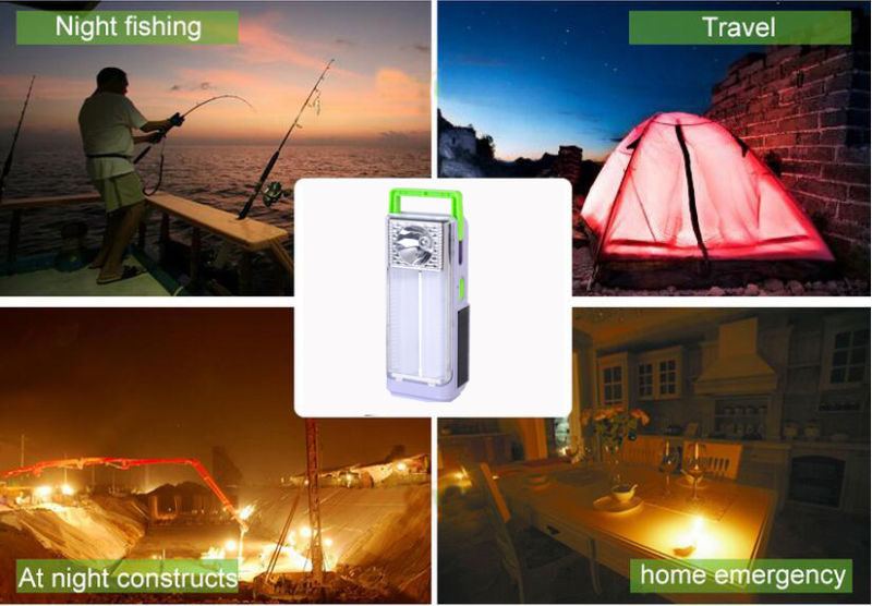 2 Function Solar LED Emergency Lamp