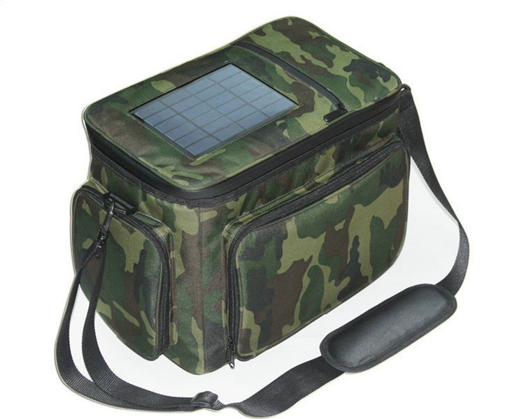 Waterproof Camouflage Solar Backpack Bag