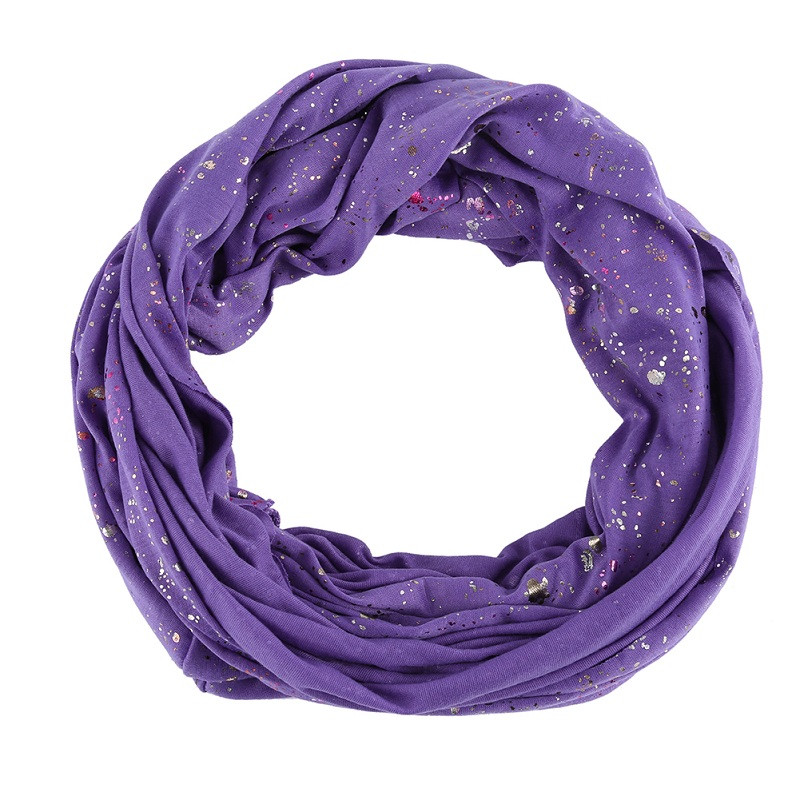 New design Woman Colorful Bronzing Fashion Round Scarf