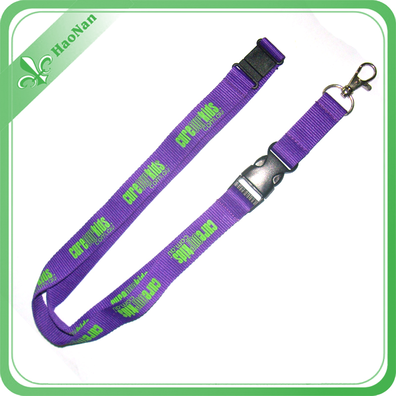 Lanyard with Metal Hook and Adjustable Buckle for ID Card with No Minimum Quantity