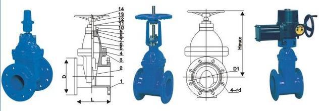 ANSI Standard Cast Iron Gate Valve (ANSI standard)