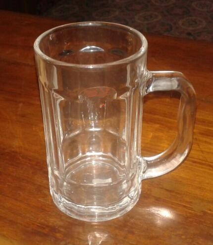 Water Beer Glass Cup with Handle Glassware Kb-Hn0333