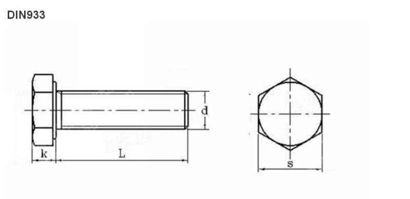 DIN931 Hex Head Bolt for Industry