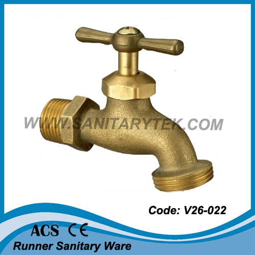 American Type Sand-Casting Brass Bibcock (V26-022)