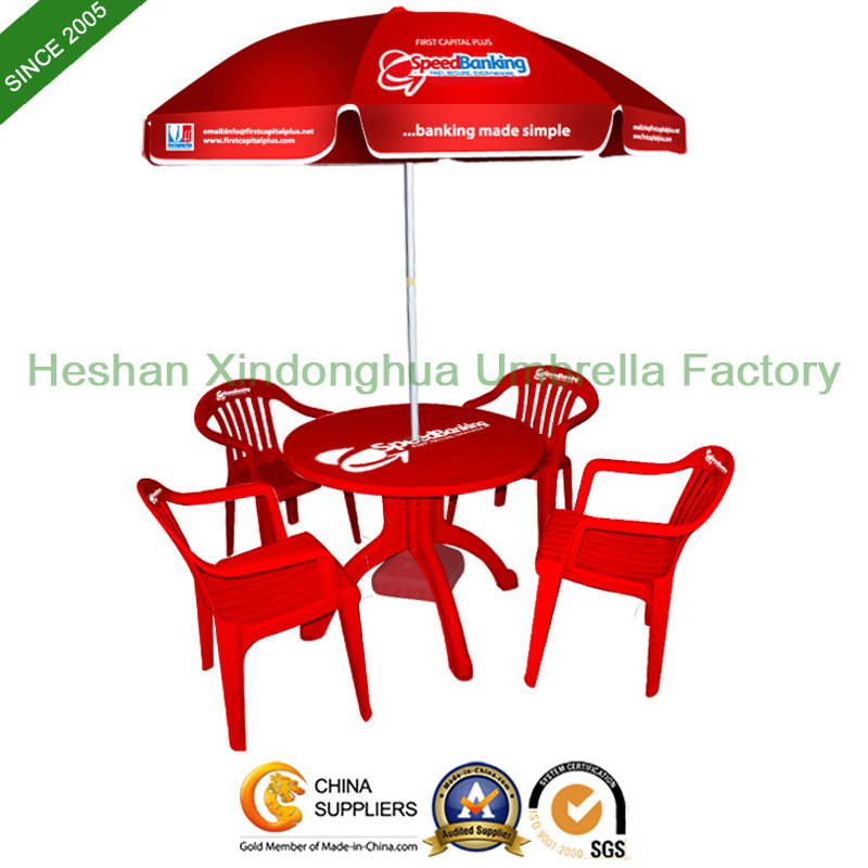 Custom Logo Printed Promotional Beach Umbrella for Outdoor Furniture (BU-0040)