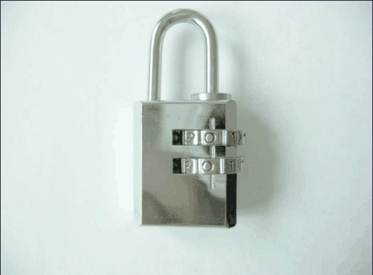 21mm Chrome Plated Brass Combination Padlock (110212)