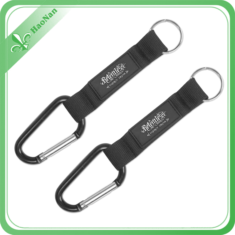 Cheap Custom Event Keychain with Aluminium Carabiner