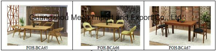 Wood Material 2 Person Dining Table Set (FOH-BCA86)