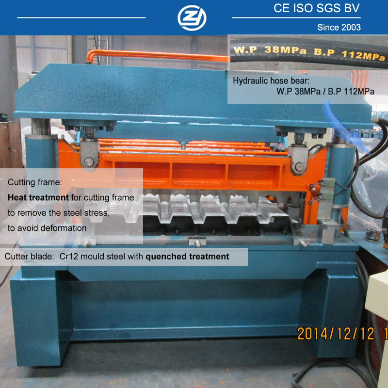 ISO High Speed Metal Floor Decking Roll Forming Machine