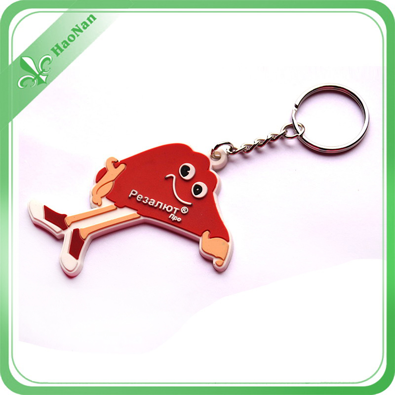 2016 Hot Selling PVC Custom Popular Keyring