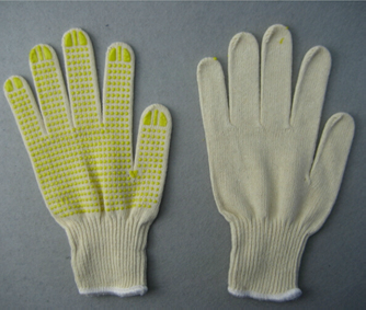 10g Special Yarn String Knit Liner PVC Dotted Glove (2436)