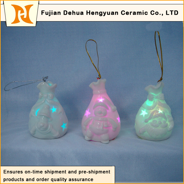 Christmas Tree Pendant Lamp, Ceramic Decoration Pendants for The Christmas Tree