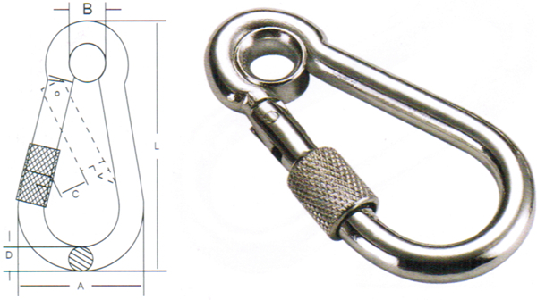 Safety Snap Hook Eyelet Hooks