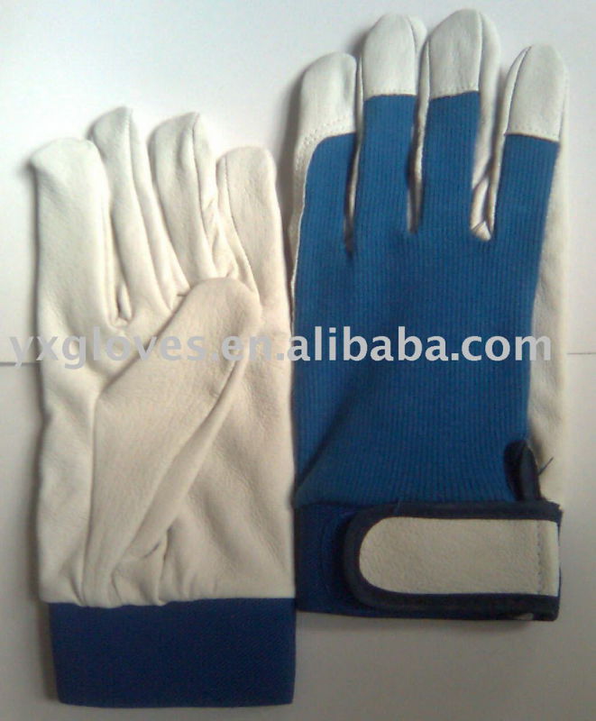 Work Gloves-Garden Glove-Safety Glove-Pig Grain Leather Glove-Labor Glove