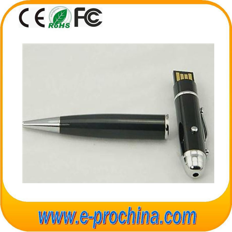 (TD03) Laser Flashlight Ballpoit Pen Shape USB Flash Drive