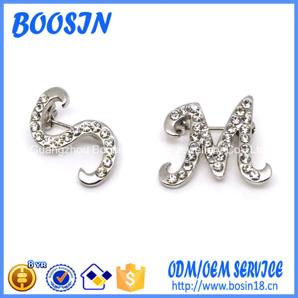 Factory Cheap Custom Gold Metal Logo Brooch for Wholesale