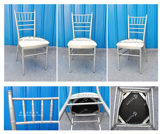 Banquet Party Silver Aluminum Stacking Chiavari Chair (YC-A48)