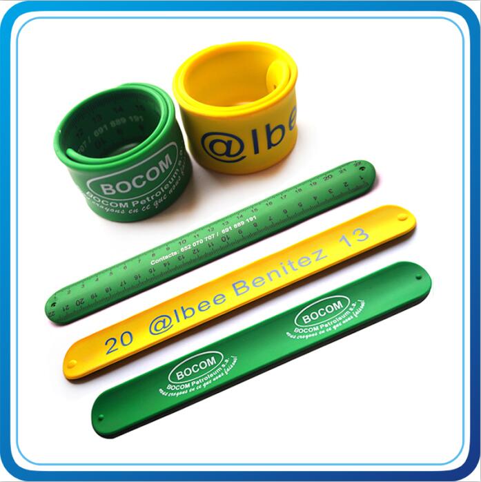 Custom Festival Silicone Slap Bracelets for Decoration Gift