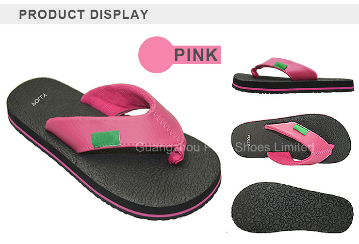 Custom Logo Fashion Girl Slipper Shoes in Rubber Style