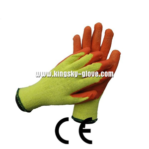 10g Polyester Liner CE Certificate Latex Coated Work Glove