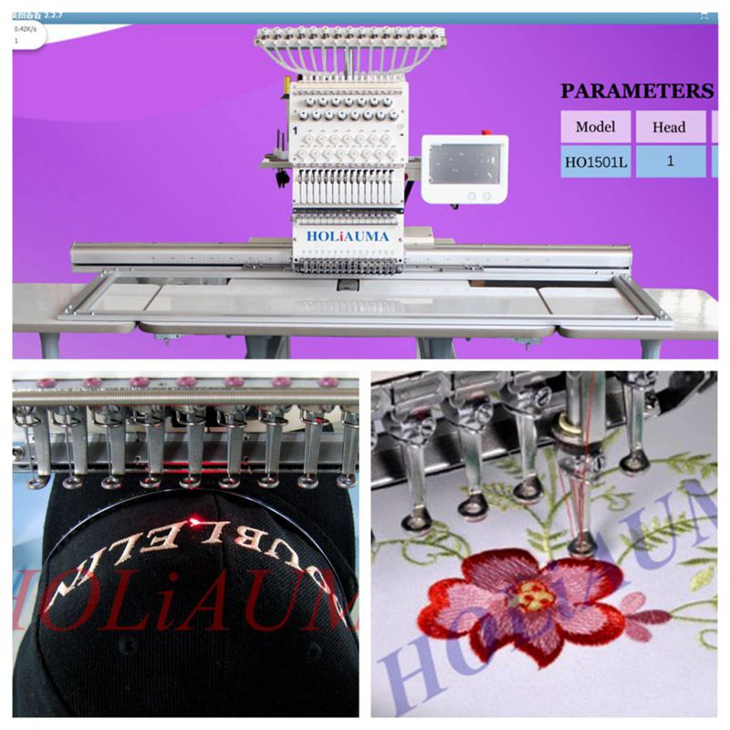 Good Brother Business One Head Flat Hat 3D Leather Computer Embroidery Machine Price