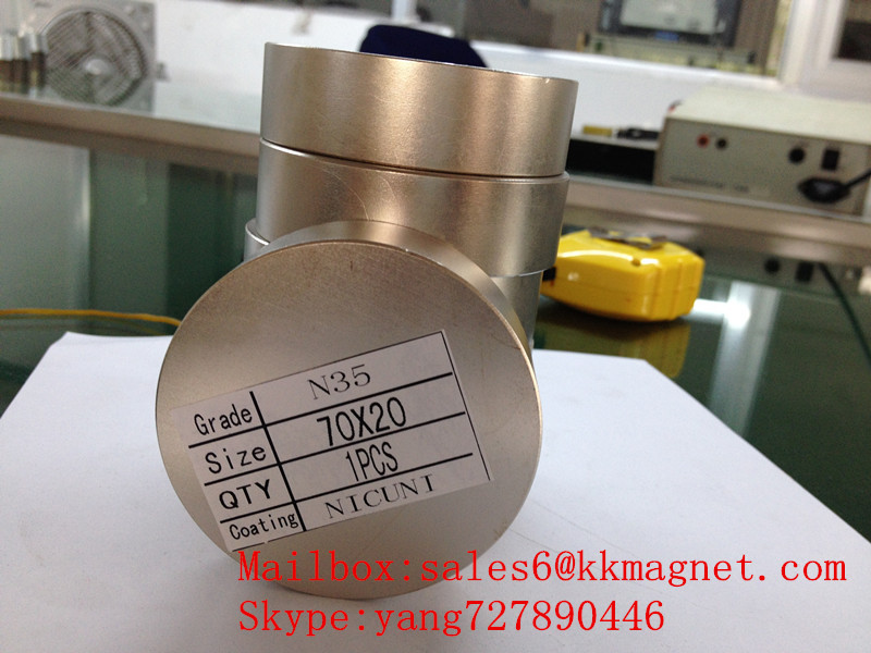 neodymium magnet N35 N42 70X20 D70*20mm