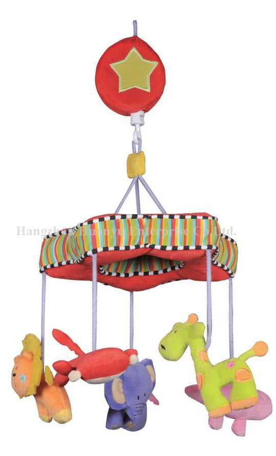 Factory Supply Stuffed Baby Bed Musical Movement Hang Toy