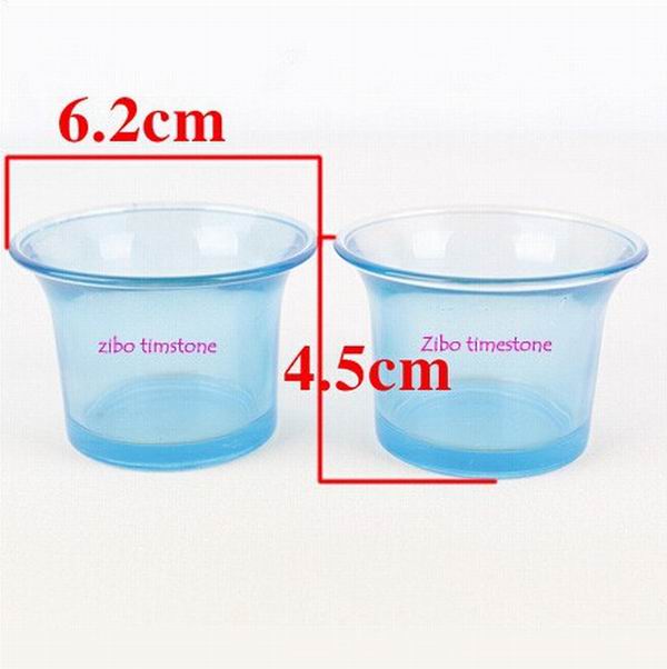 Wholesale Ocean Style Blue Color Candle Holder Glass