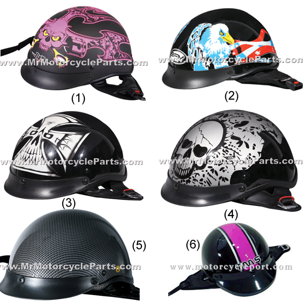 Motorcycle Open Face Helmet Fit for All Riders