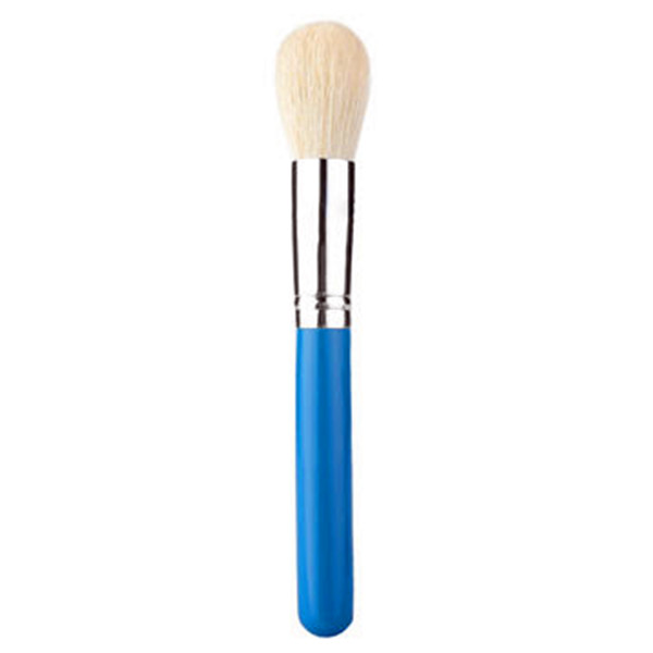 Single Blush Brush with Goat Bristles and Wooden Handle