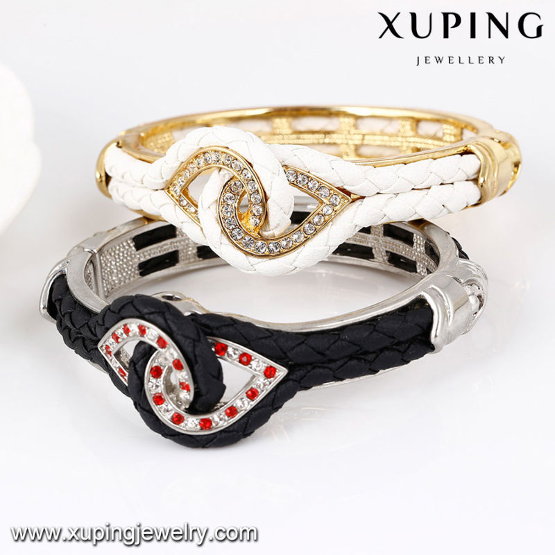 Bangle-64 Fashion Nice Rhinestone Jewelry Wrap Bangle in Gold-Plated