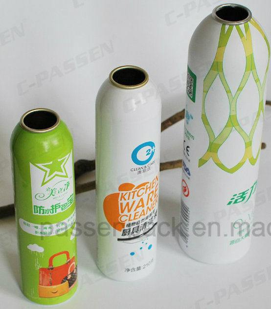 Aluminum Sunblock Spray Aerosol Bottle with 6 Color Printing (PPC-AAC-007)