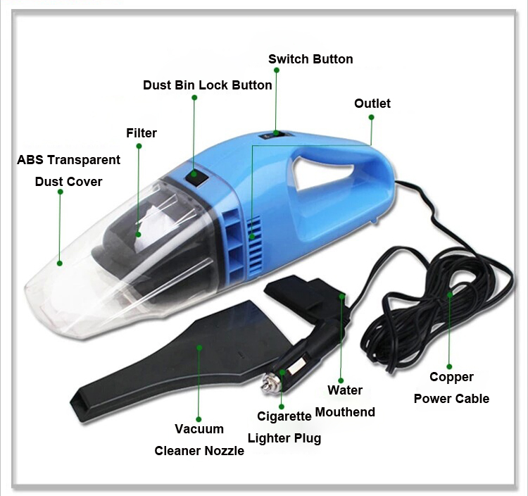 High Qualitydry & Wet Car Vacuum Cleaner