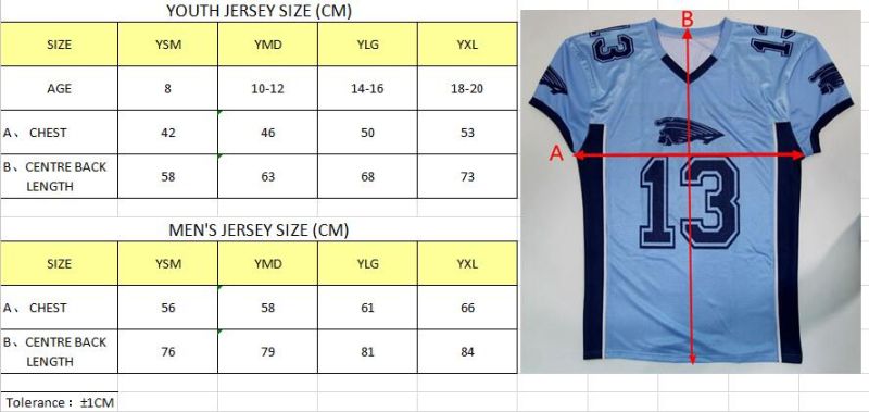 2016 High Quality Sportswear American Football Shirt