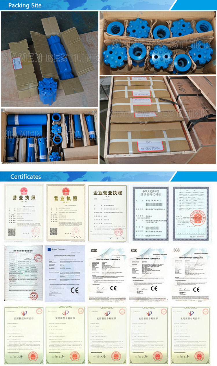 R32, R38, T38, T45, T51 Retrac&Standard Thread Drill Bits