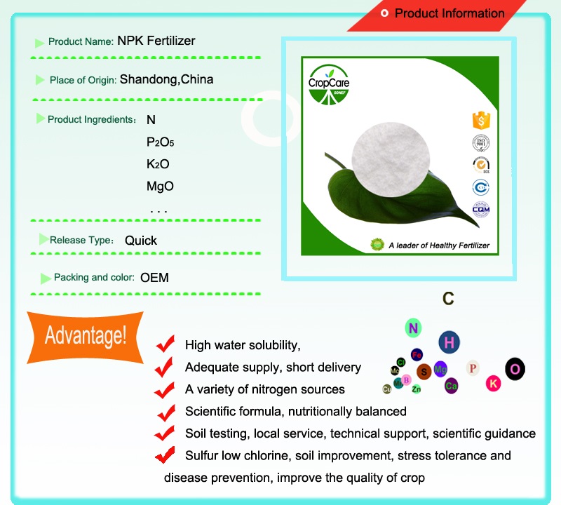 100% Water Soluble Fertilizer NPK