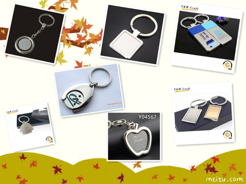 Promotional Gift Leather Key Ring for Christmas with Gift Box