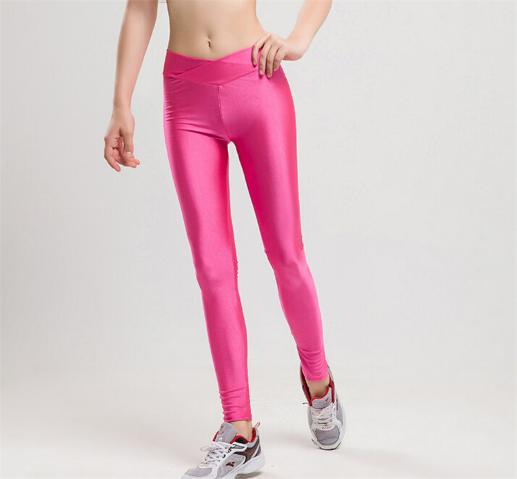 New Style V-Style High Waist Women Slim Leggings (89721)